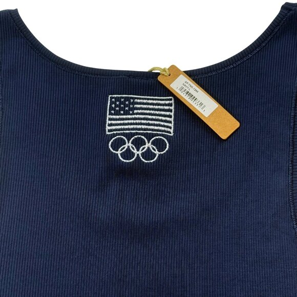SKIMS Soft Lounge Tank Top + Pants Set Team USA Navy Large - Picture 8 of 16